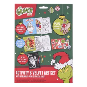The Grinch Activity & Velvet Art Set