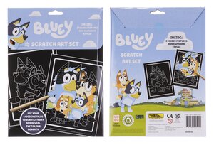 Bluey Scratch Art Set