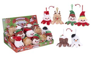 Christmas Reversible Octopus Bag Clips