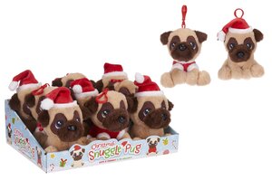 Christmas Pug Bag Clips